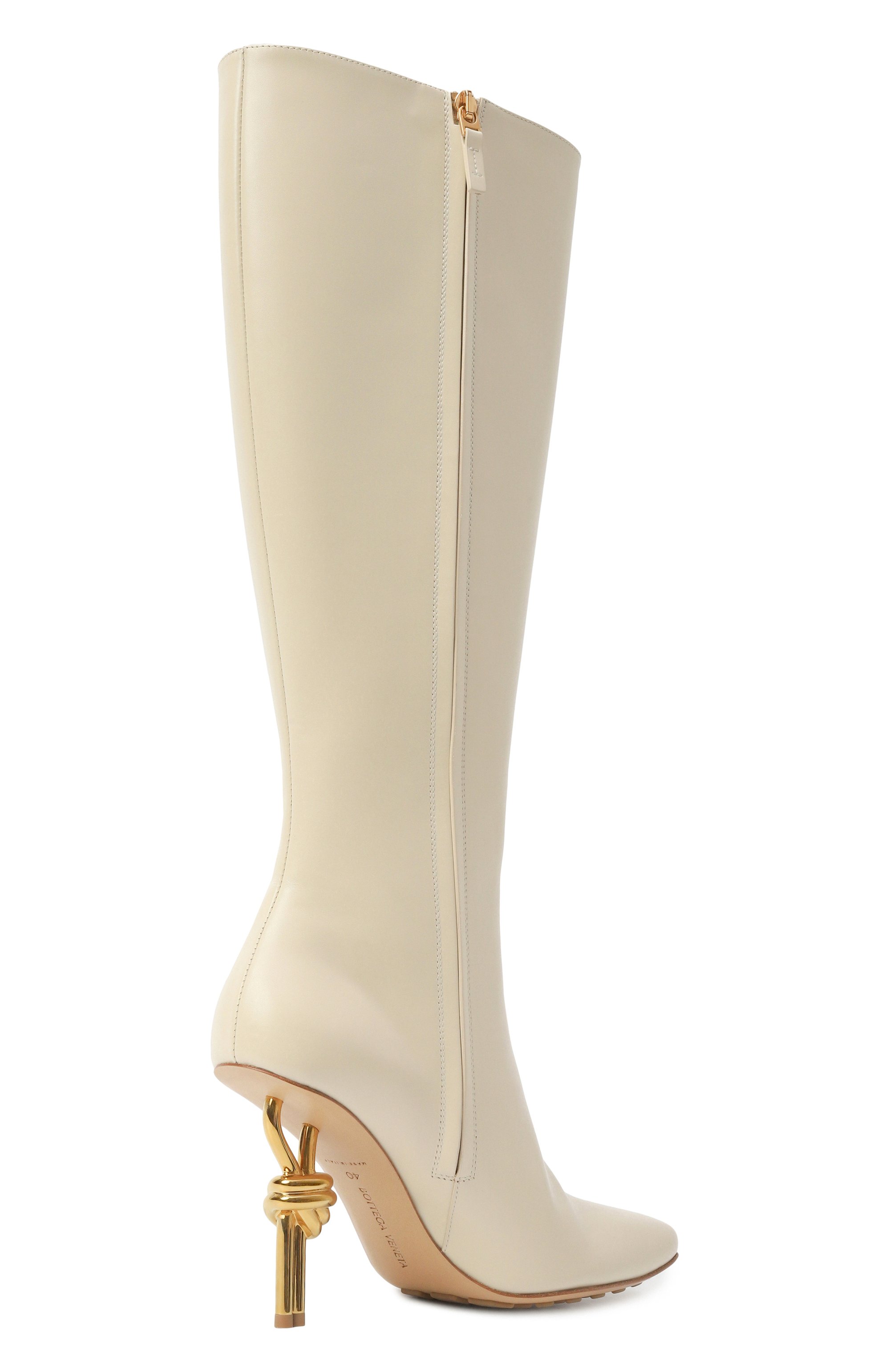 Кожаные сапоги knot BOTTEGA VENETA кремового цвета по цене 279000 руб., арт. 811667 V4BH0, фото 5 Кожаные сапоги knot BOTTEGA VENETA, арт. 811667 V4BH0, фото 5