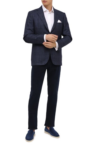 Хлопковая сорочка с воротником кент ZEGNA, арт. 204080/9MS4PA, фото 2