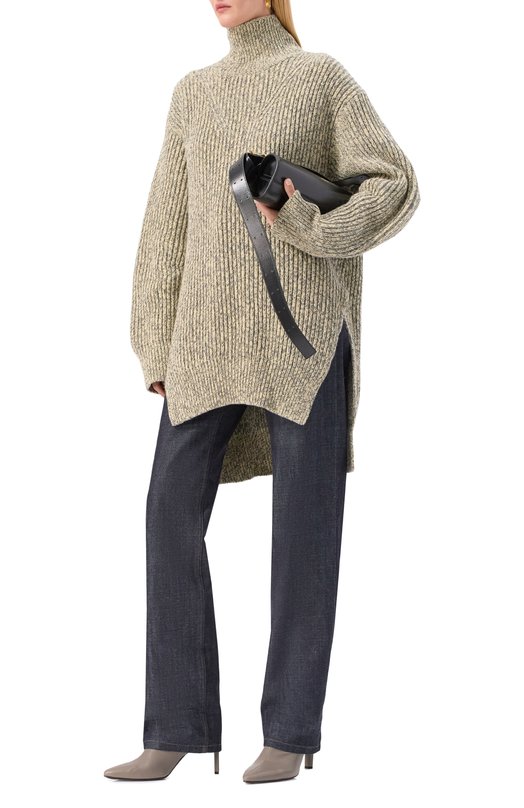Шерстяной свитер Jil Sander J02GP0191/J14796 Бежевый  J02GP0191/J14796 Фото 2