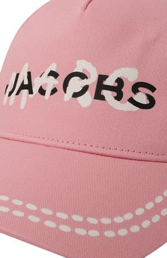 Детская хлопковая бейсболка MARC JACOBS (THE) розового цвета, арт. W60062 | Фото 3 (Материал: Текстиль, Хлопок; Материал сплава: Проставлено; Нос: Не проставлено)