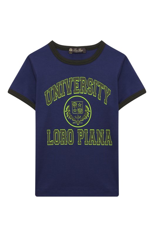 

Хлопковая футболка Loro Piana, Синий