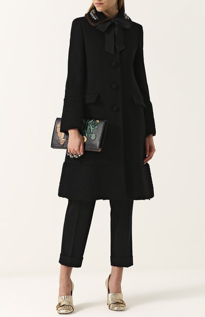 Шерстяной пальто с отделкой из меха норки GUCCI, арт. 475978/ZJZ21, фото 2