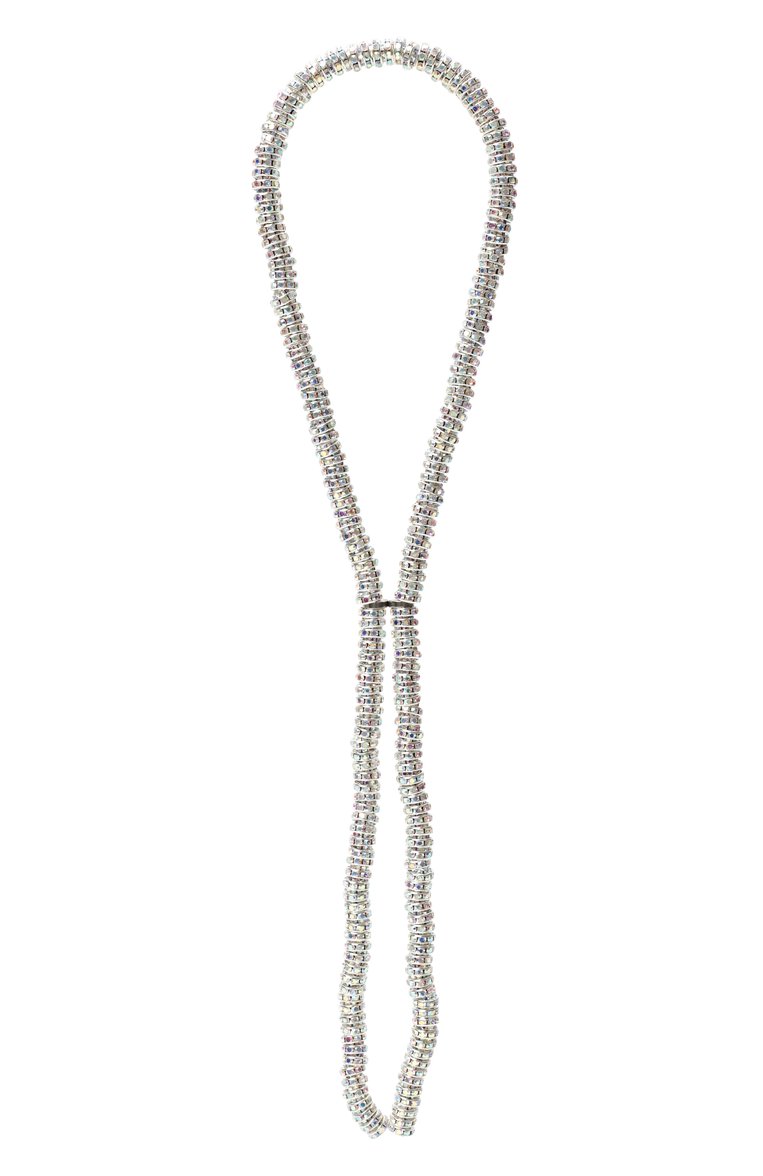 Женское колье PEARL OCTOPUSS.Y серебряного цвета, арт. SERPENT | Фото 1 (Нос: Не проставлено; Региональные ограничения белый список (Axapta Mercury): Не проставлено; Материал: Стекло, Металл)