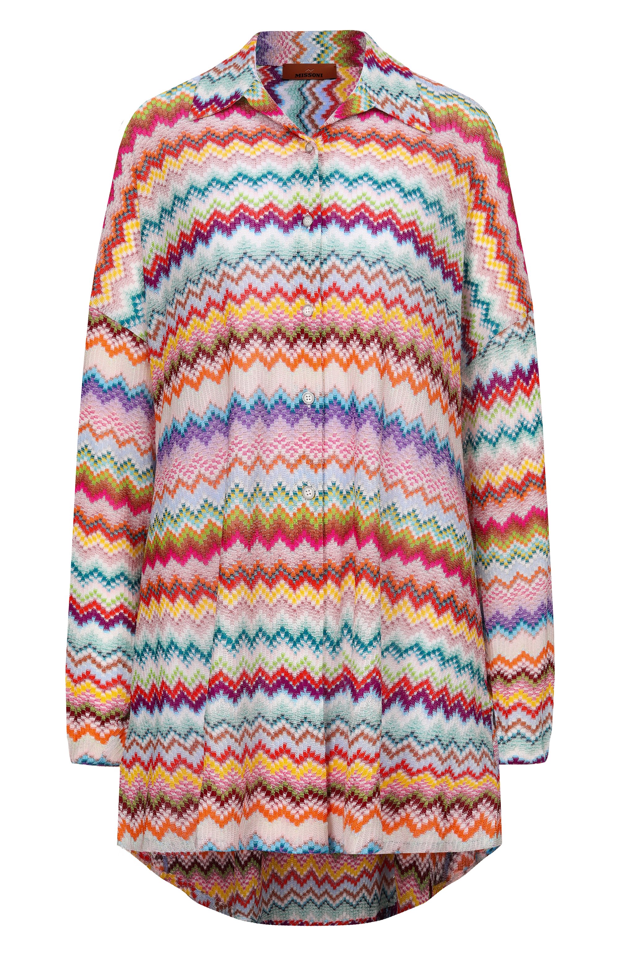 Туника из вискозы MISSONI разноцветного цвета по цене 121500 руб., арт. MC24SK00/BR014F, фото 1 Туника из вискозы MISSONI, арт. MC24SK00/BR014F, фото 1
