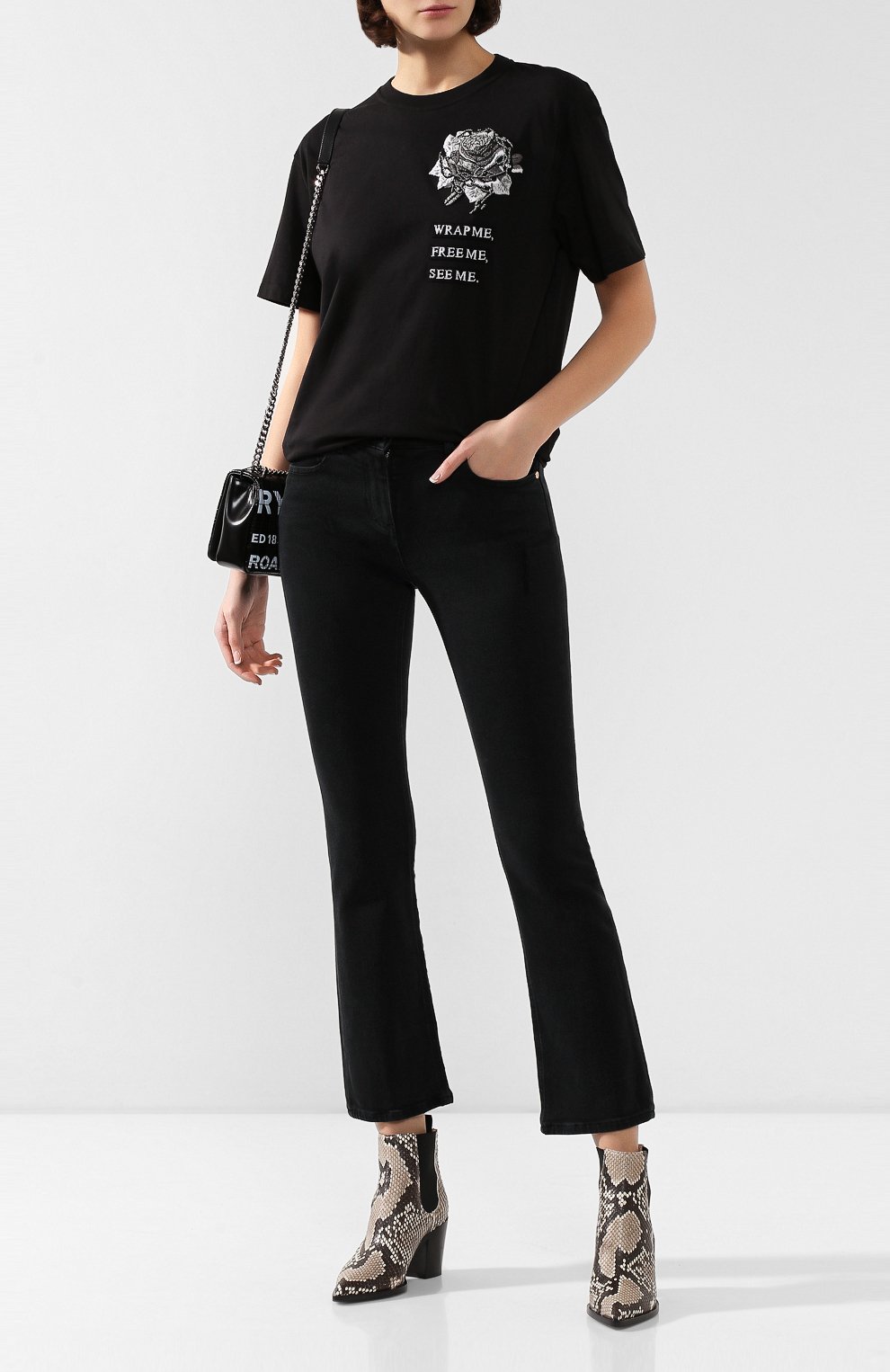 Джинсы VALENTINO черного цвета по цене 108500 руб., арт. SB0DD09D4VW, фото 2 Джинсы VALENTINO, арт. SB0DD09D4VW, фото 2