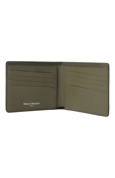 Кожаное портмоне MAISON MARGIELA хаки цвета по цене 55050 руб., арт. S35UI0435/P4745, фото 3 Кожаное портмоне MAISON MARGIELA, арт. S35UI0435/P4745, фото 3