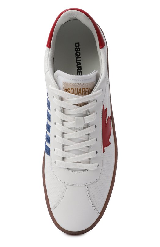 Кожаные кеды Rebels Dsquared2 SNM0468/18908701 Белый  SNM0468/18908701 Фото 5