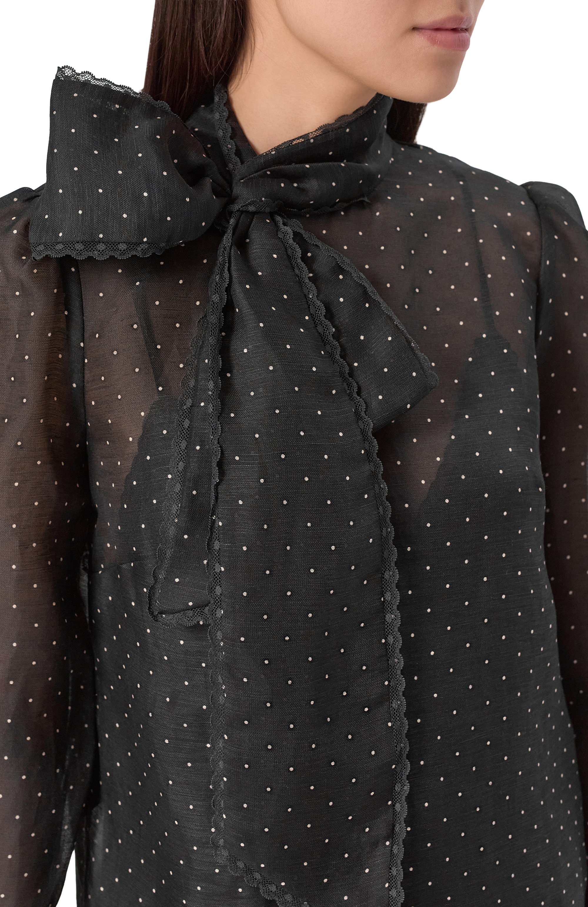 Блузка изо льна и шелка ZIMMERMANN, арт. 5234TF253, фото 5