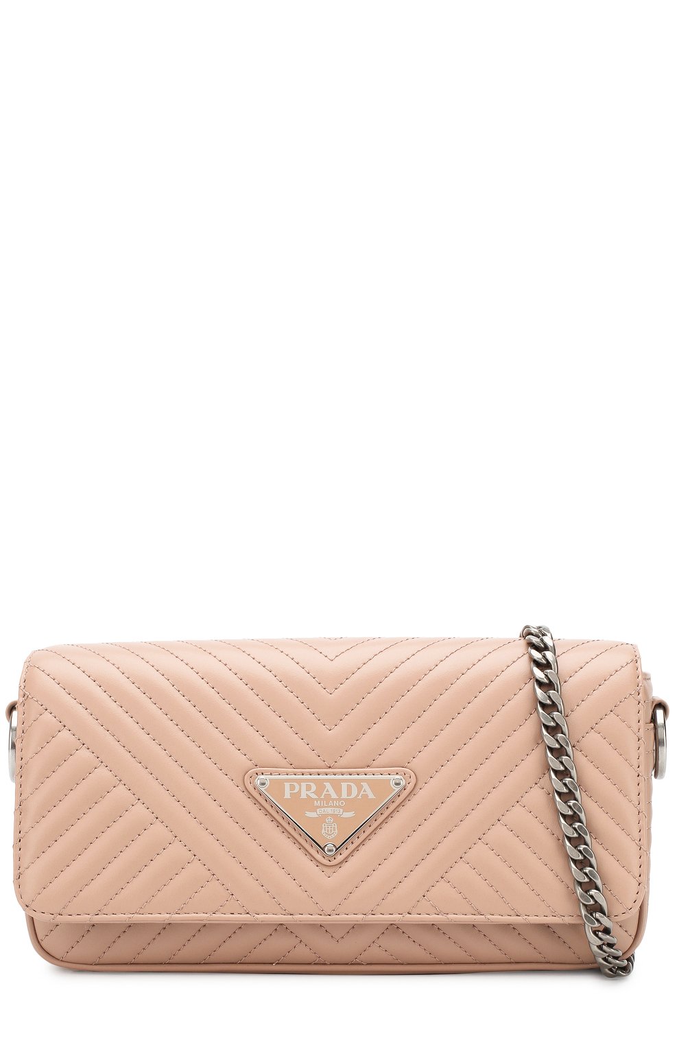 Сумка из кожи на цепочке PRADA, арт. 1BD164-2D91-F0PLD-COI, фото 5