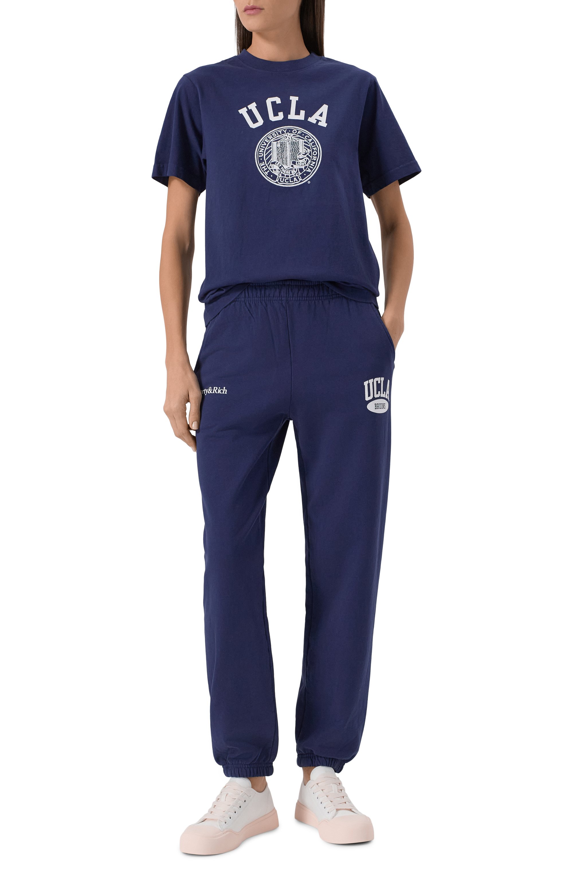 Хлопковая футболка sporty & rich x ucla SPORTY AND RICH, арт. T0043615639BL106, фото 6