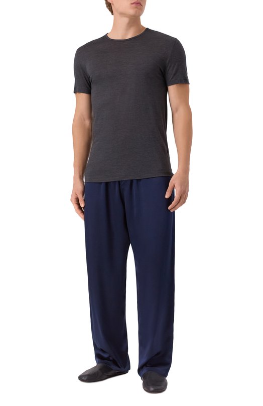 Футболка из шерсти и шелка Zimmerli 710-1450 Серый  710-1450 Фото 2