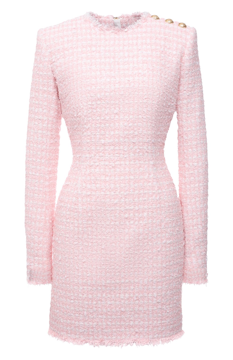 Платье BALMAIN светло-розового цвета по цене 214500 руб., арт. WF1R8000/X492, фото 1 Платье BALMAIN, арт. WF1R8000/X492, фото 1