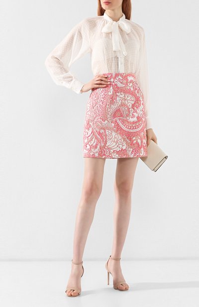Юбка DOLCE & GABBANA розового цвета по цене 99500 руб., арт. F4B0CT/HJMFW, фото 2 Юбка DOLCE & GABBANA, арт. F4B0CT/HJMFW, фото 2