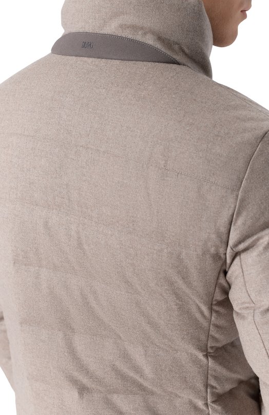 Пуховая куртка из шерсти и кашемира Duno GREY/LEVIC0 Бежевый  GREY/LEVIC0 Фото 5