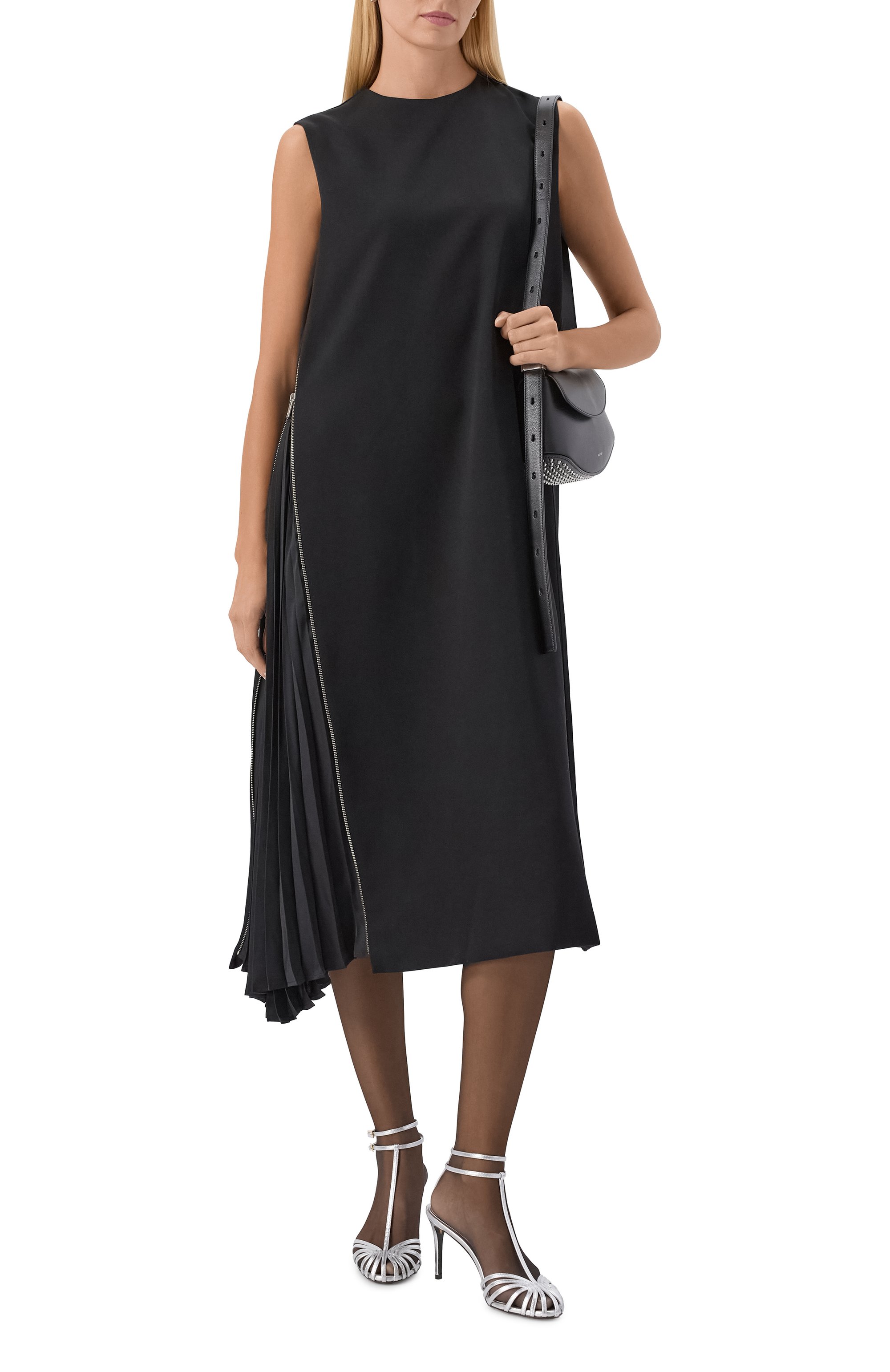 Шерстяное платье JIL SANDER черного цвета по цене 255500 руб., арт. J04CT0114/J40021, фото 2 Шерстяное платье JIL SANDER, арт. J04CT0114/J40021, фото 2