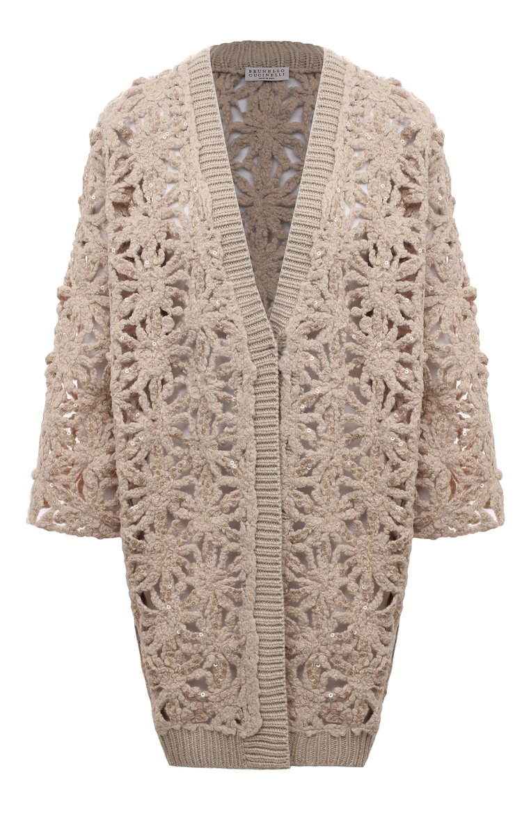 Шерстяной кардиган BRUNELLO CUCINELLI, арт. MHOR03706P, фото 1