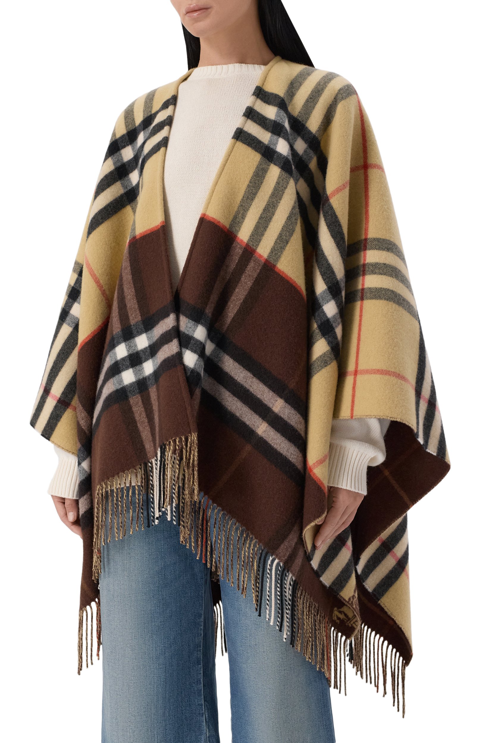 Пончо из кашемира и шерсти BURBERRY, арт. 8118277, фото 3
