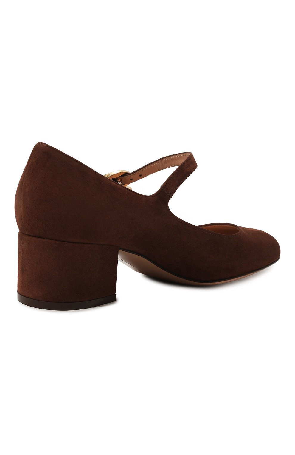 Замшевые туфли mary ribbon GIANVITO ROSSI, арт. G22101.45RIC.CAMBR0W, фото 5