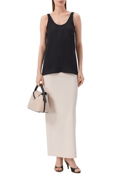 Шерстяная юбка TOTEME белого цвета по цене 67650 руб., арт. 254-WRB0262-FB0384, фото 2 Шерстяная юбка TOTEME, арт. 254-WRB0262-FB0384, фото 2