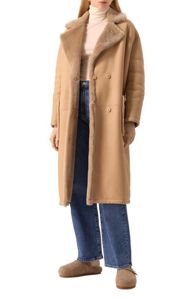 Дубленка из овчины LUDA NIKISHINA, арт. FC/FEDRA/NP-MR/BIEGE, фото 2