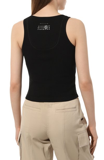 Хлопковая майка MM6, арт. S62NL0033/S24579, фото 4