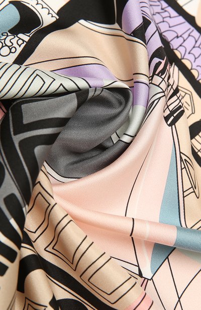 Шелковый платок EMILIO PUCCI серого цвета по цене 38250 руб., арт. 1EGB12/1EB12, фото 2 Шелковый платок EMILIO PUCCI, арт. 1EGB12/1EB12, фото 2