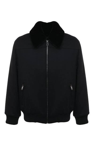 Мужской бомбер с отделкой из меха норки VICTORIA KUSENKOVA, арт. 779111502648