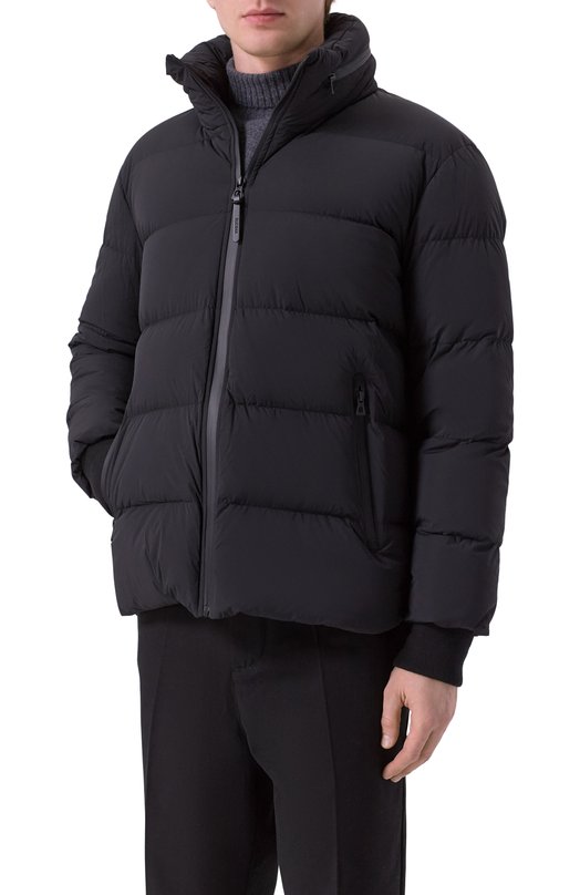 Шерстяное пальто с пуховой подстежкой Rudsak 6124503/DRAL Чёрный  6124503/DRAL Фото 7