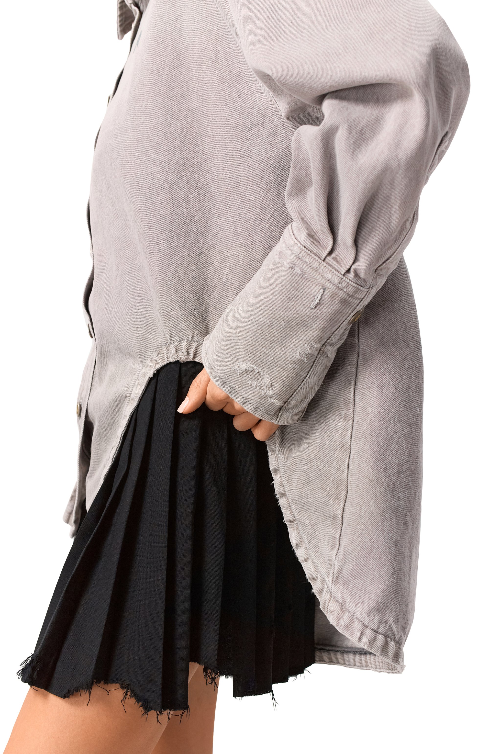 Джинсовая рубашка THE ATTICO, арт. 247WCB68_, фото 5