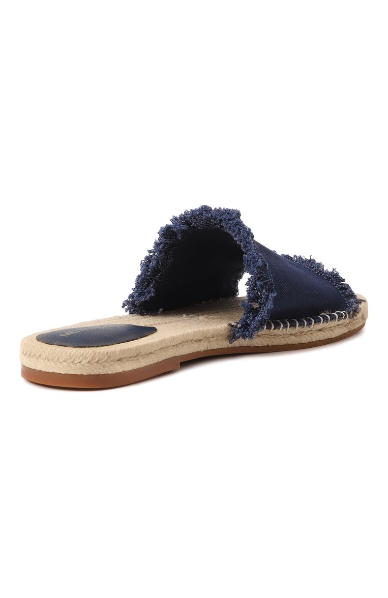 Женские текстильные шлепанцы MELISSA ODABASH синего цвета, арт. ESPADRILLE CR | Фото 5 (Подошва: Платформа; Каблук высота: Низкий; Материал внешний: Текстиль)