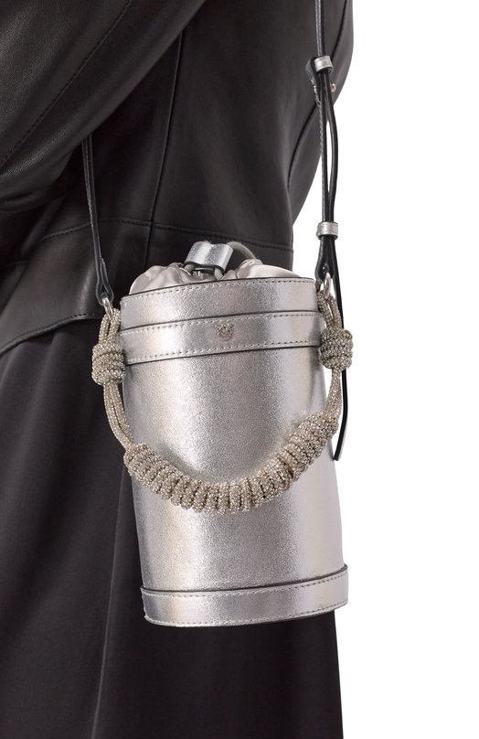 Сумка Bucket mini Pinko 105910/A291 Серебряный  105910/A291 Фото 2