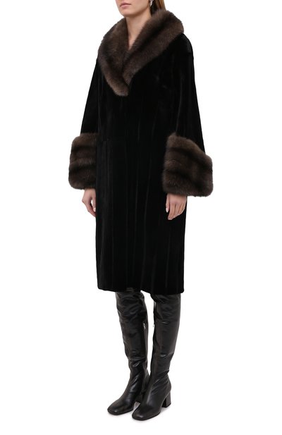 Шуба из меха норки и соболя VICTORIA KUSENKOVA, арт. 701513549447, фото 3