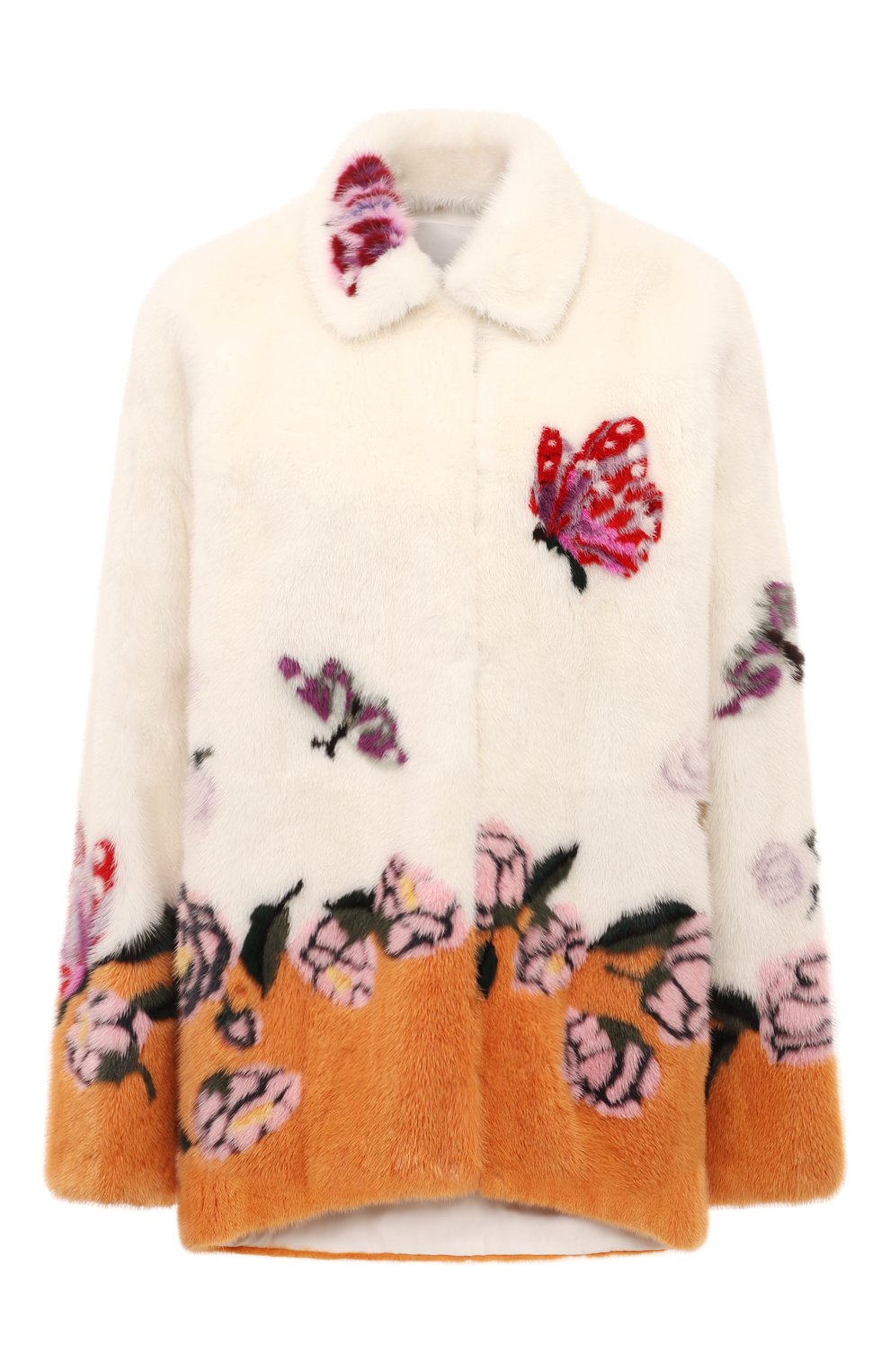 Шуба из меха норки VALENTINO разноцветного цвета по цене 4390000 руб., арт. WF3FBN431CF, фото 1 Шуба из меха норки VALENTINO, арт. WF3FBN431CF, фото 1