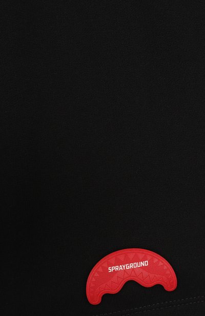 Хлопковые шорты SPRAYGROUND черного цвета по цене 12450 руб., арт. SPY1286EBLK, фото 3 Хлопковые шорты SPRAYGROUND, арт. SPY1286EBLK, фото 3