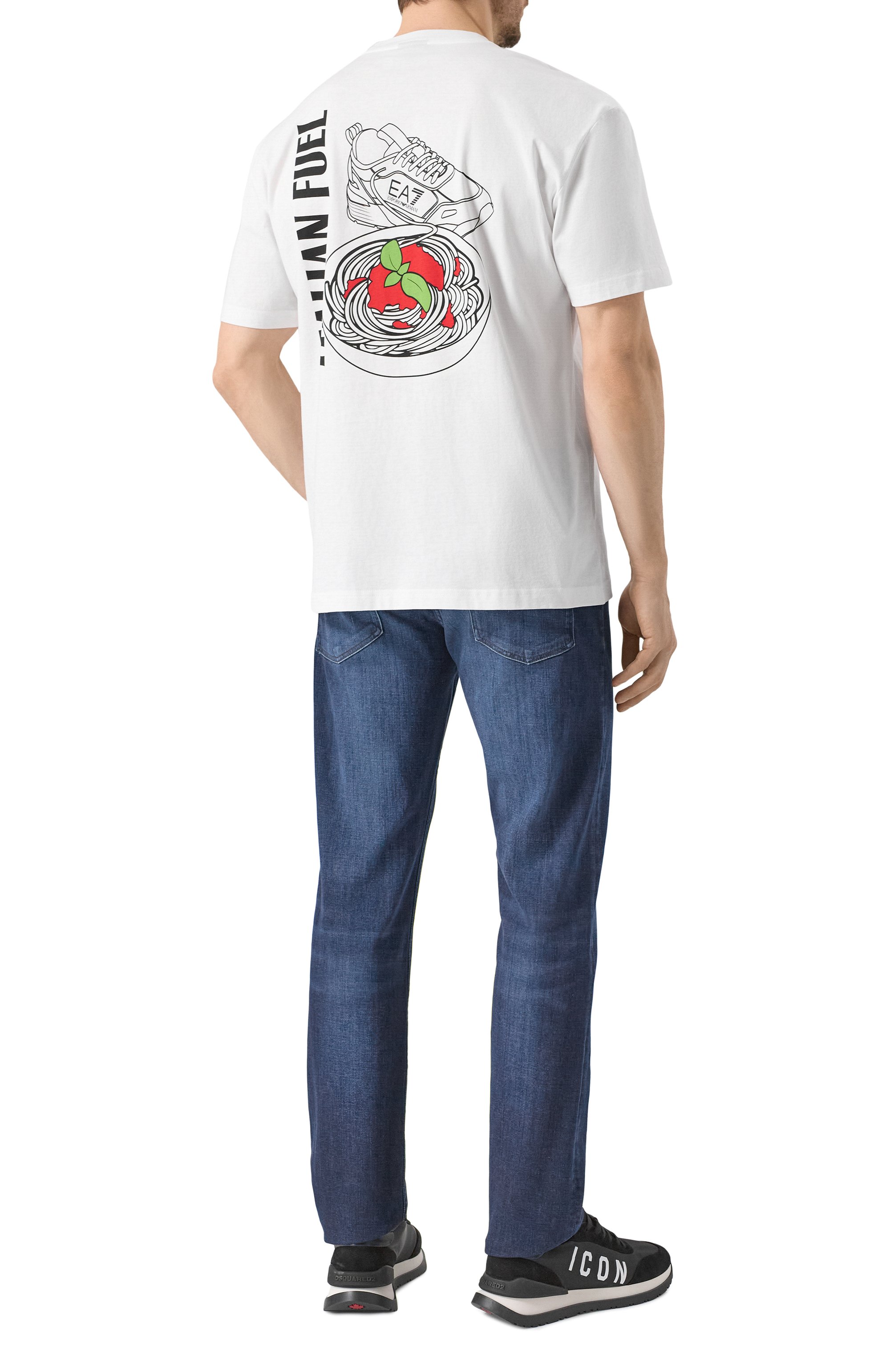 Хлопковая футболка EA7, арт. 7M000118/AF13244, фото 2