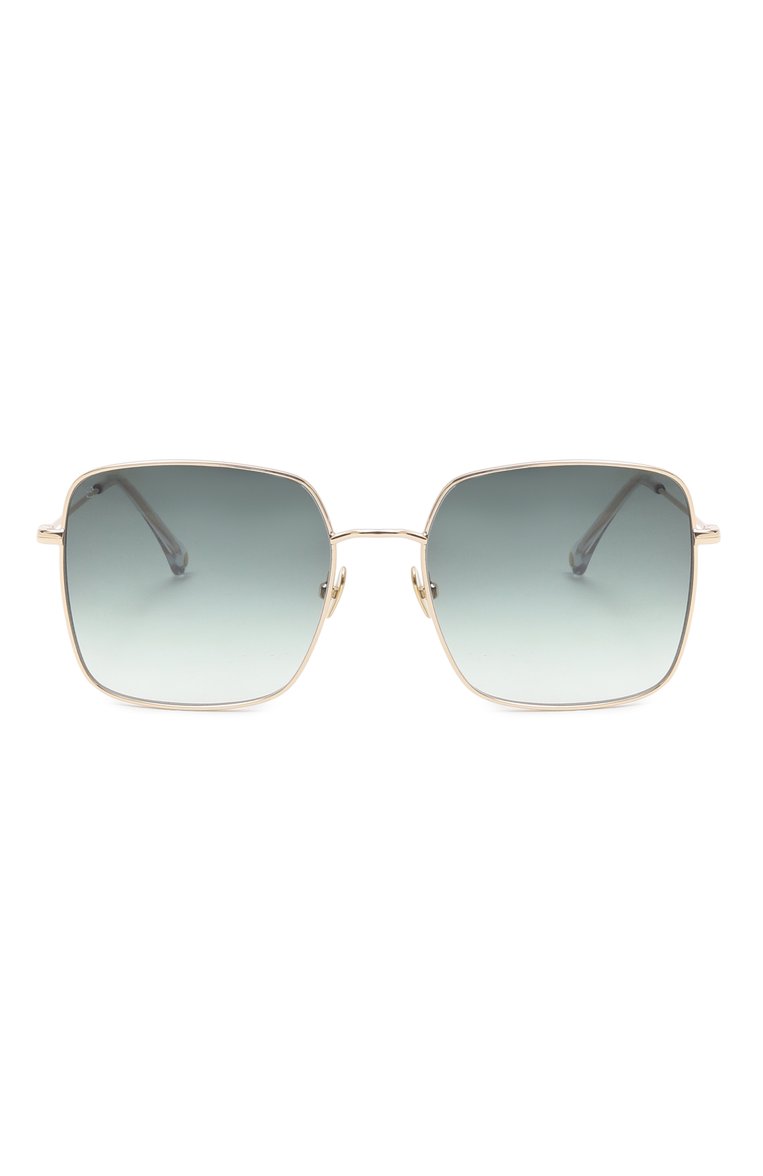 Женские солнцезащитные очки BALI EYEWEAR зеленого цвета, арт. RUBY GC13 | Фото 3 (Региональные ограничения белый список (Axapta Mercury): Не проставлено; Нос: Не проставлено; Тип очков: С/з; Материал: Металл; Оптика Гендер: оптика-женское; Очки форма: Квадратные)