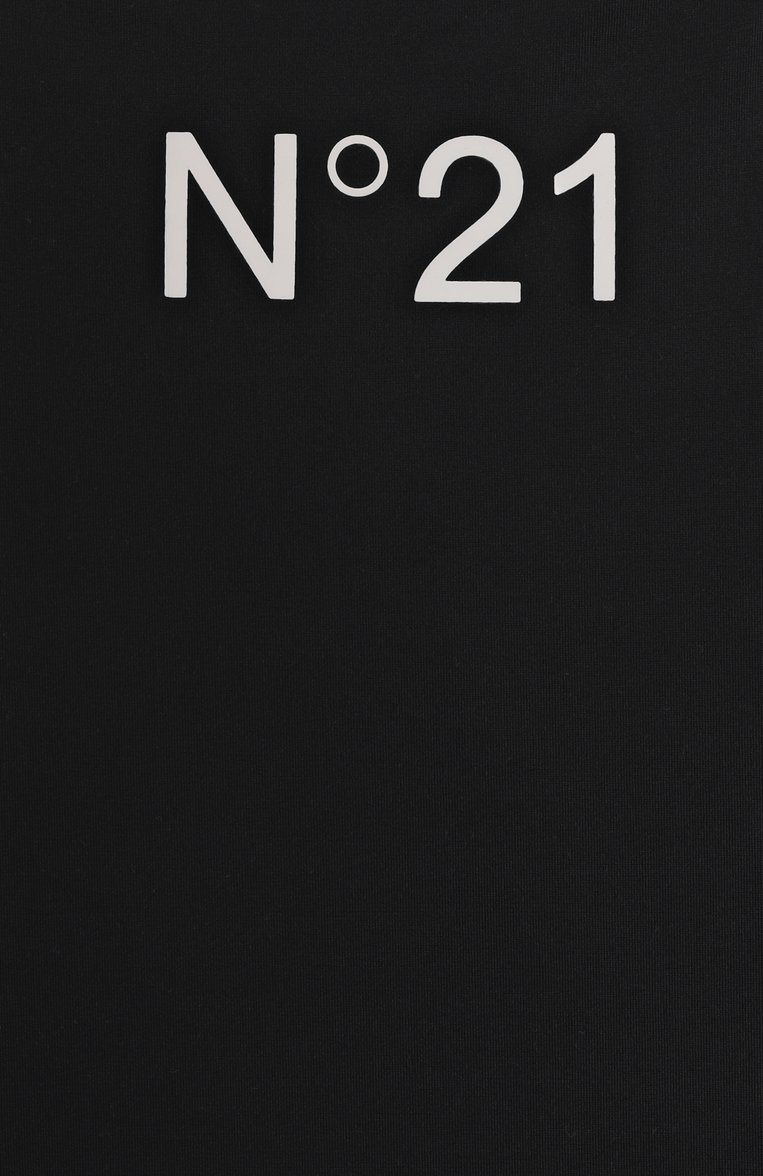 Детского слитный купальник N21 черного цвета, арт. N2102L/N0059 | Фото 3 (Материал внешний: Синтетический материал; Нос: Не проставлено; Материал подклада: Синтетический материал; Принт: Без принта; Автоматизация состава: Проставлено; Ростовка одежда: 6 лет | 116 см, 8 лет | 128 см, 10 - 11 лет | 140 - 146см, 13 - 15 лет | 158 см, 16 лет | 164 см)
