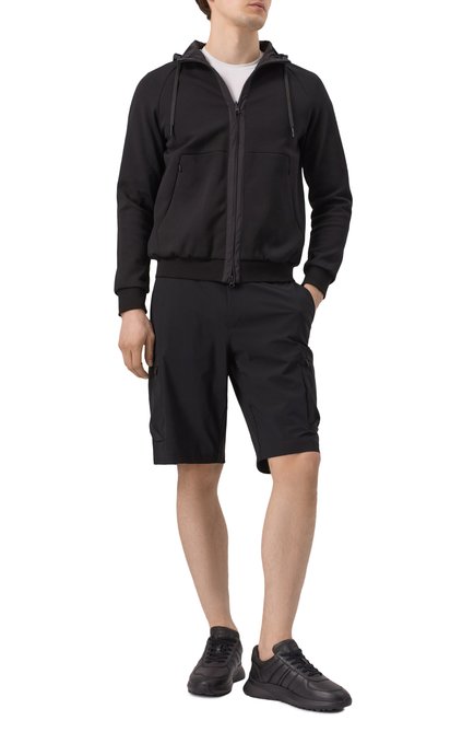 Мужские кожаные кроссовки outline BALLY черного цвета, арт. MSK09S/VT238 | Фото 2 (Драгоценные камни: Проставлено; Материал сплава: Проставлено; Материал внешний: Натуральная кожа; Подошва: Массивная; Материал внутренний: Натуральная кожа)