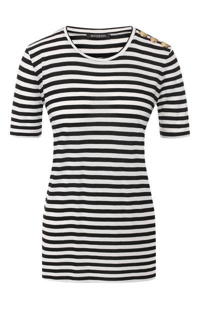Футболка в полоску BALMAIN, арт. RF11096/V026, фото 1