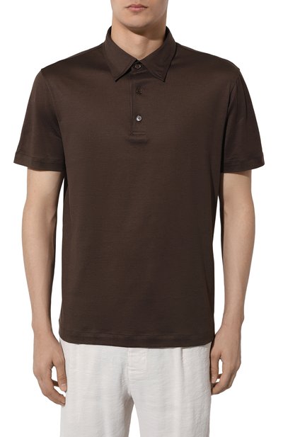 Поло из шелка и хлопка BRIONI, арт. UJPP0L/PB624, фото 3