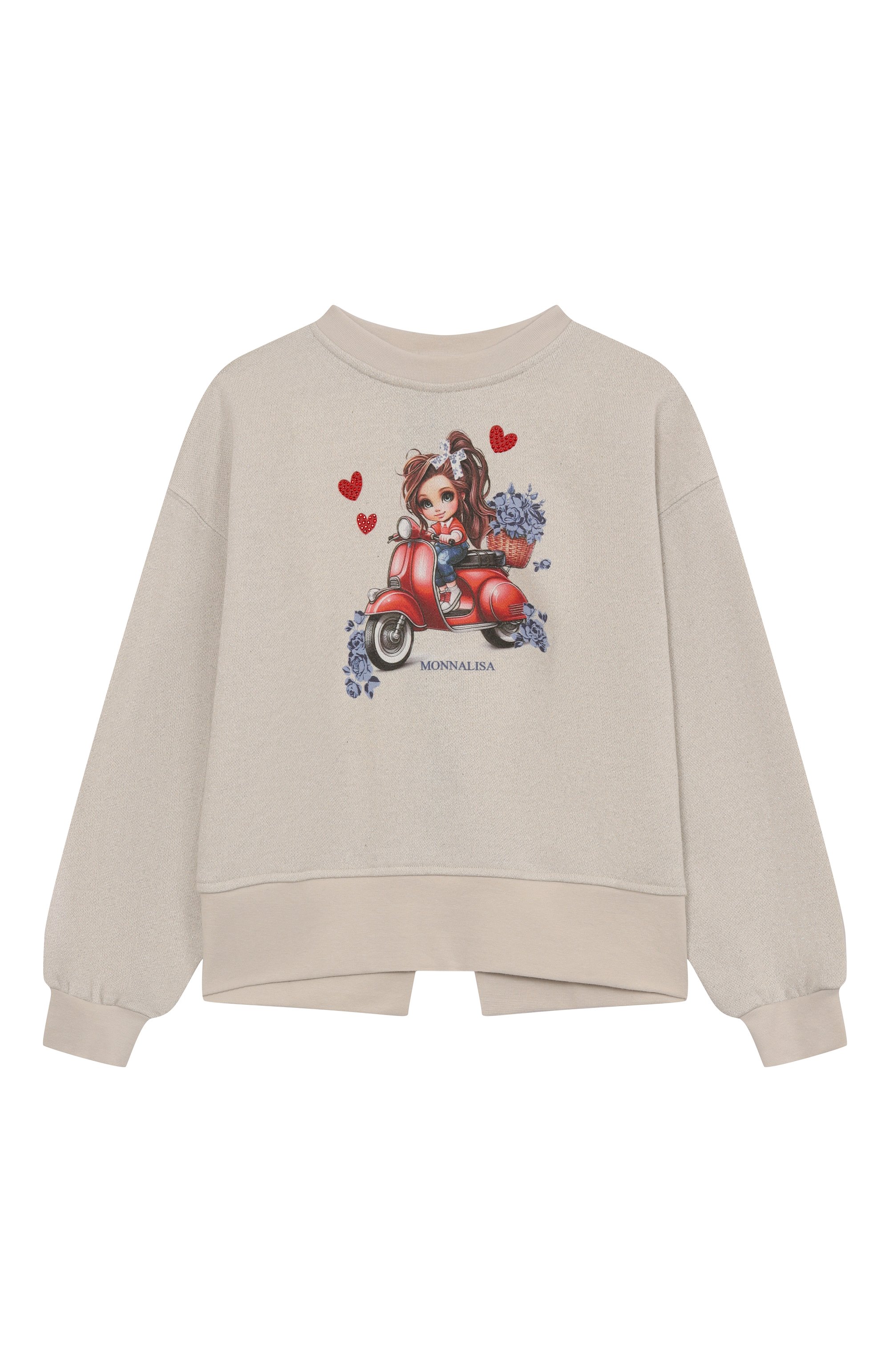 Хлопковый свитшот MONNALISA, арт. 19F603RU, фото 1