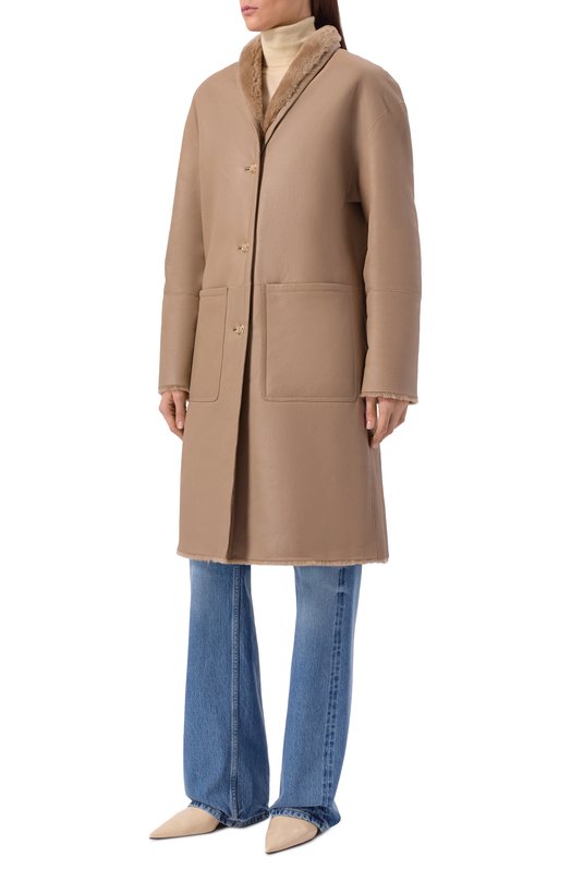 Дубленка из овчины Venera M. MYT/132-F105VM Бежевый  MYT/132-F105VM Фото 3