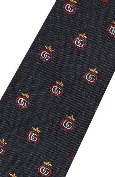 Шелковый галстук GUCCI, арт. 624054 4E002, фото 4