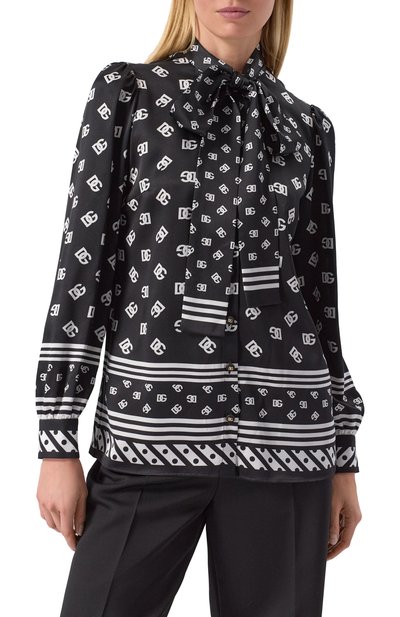 Шелковая блузка DOLCE & GABBANA, арт. F5T41T/HI1X1, фото 3