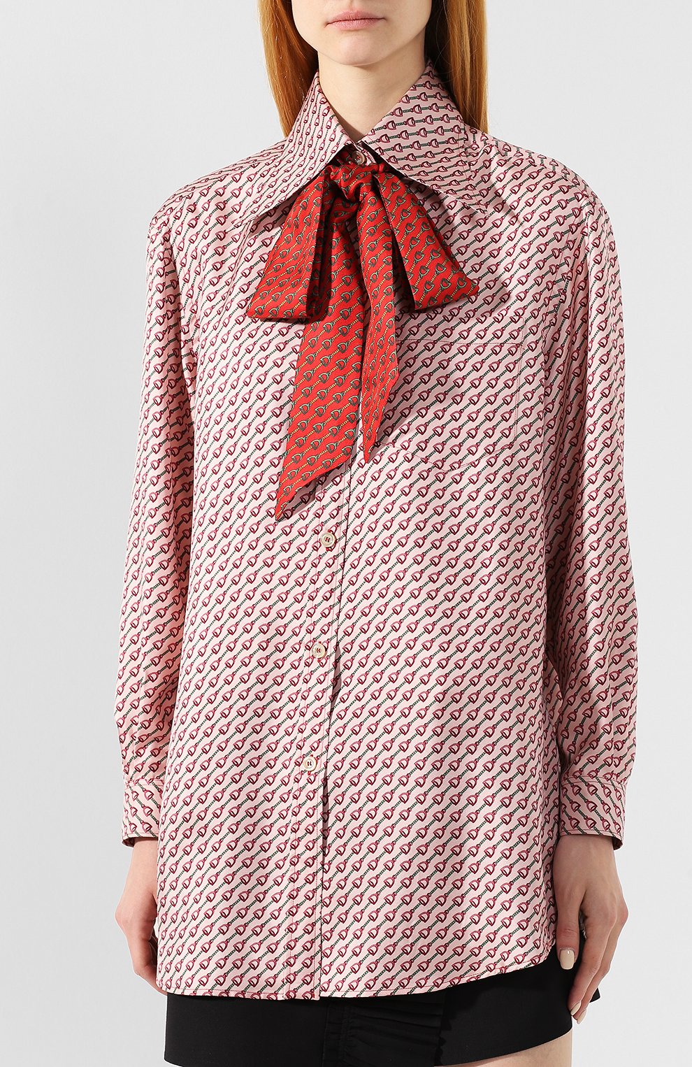 Шелковая рубашка GUCCI, арт. 565349/ZABD4, фото 3