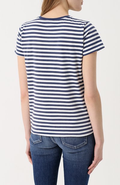 Футболка прямого кроя в полоску POLO RALPH LAUREN, арт. 211663098, фото 4