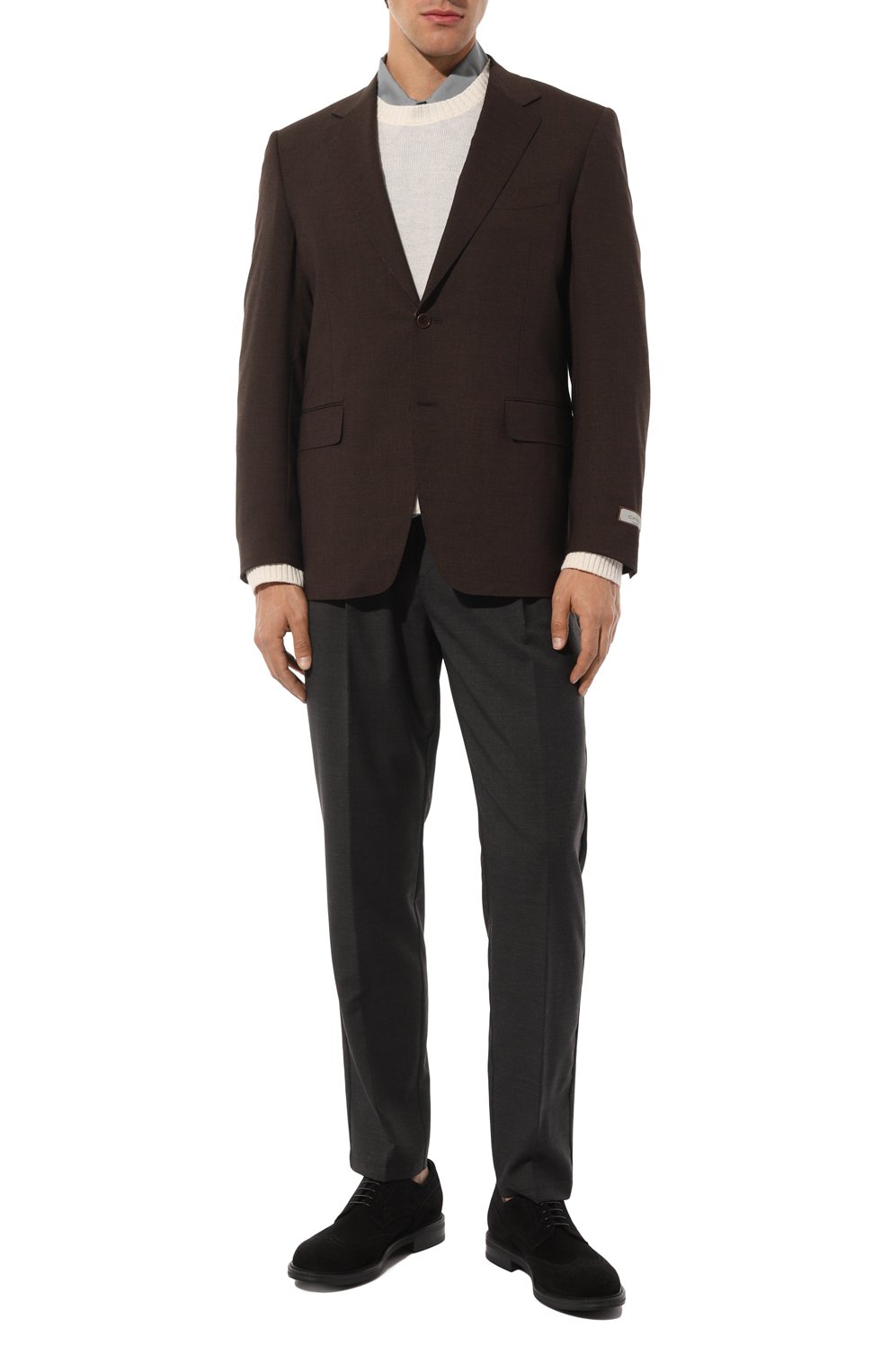 Замшевые дерби W.GIBBS черного цвета по цене 45950 руб., арт. 3169007/2301, фото 2 Замшевые дерби W.GIBBS, арт. 3169007/2301, фото 2