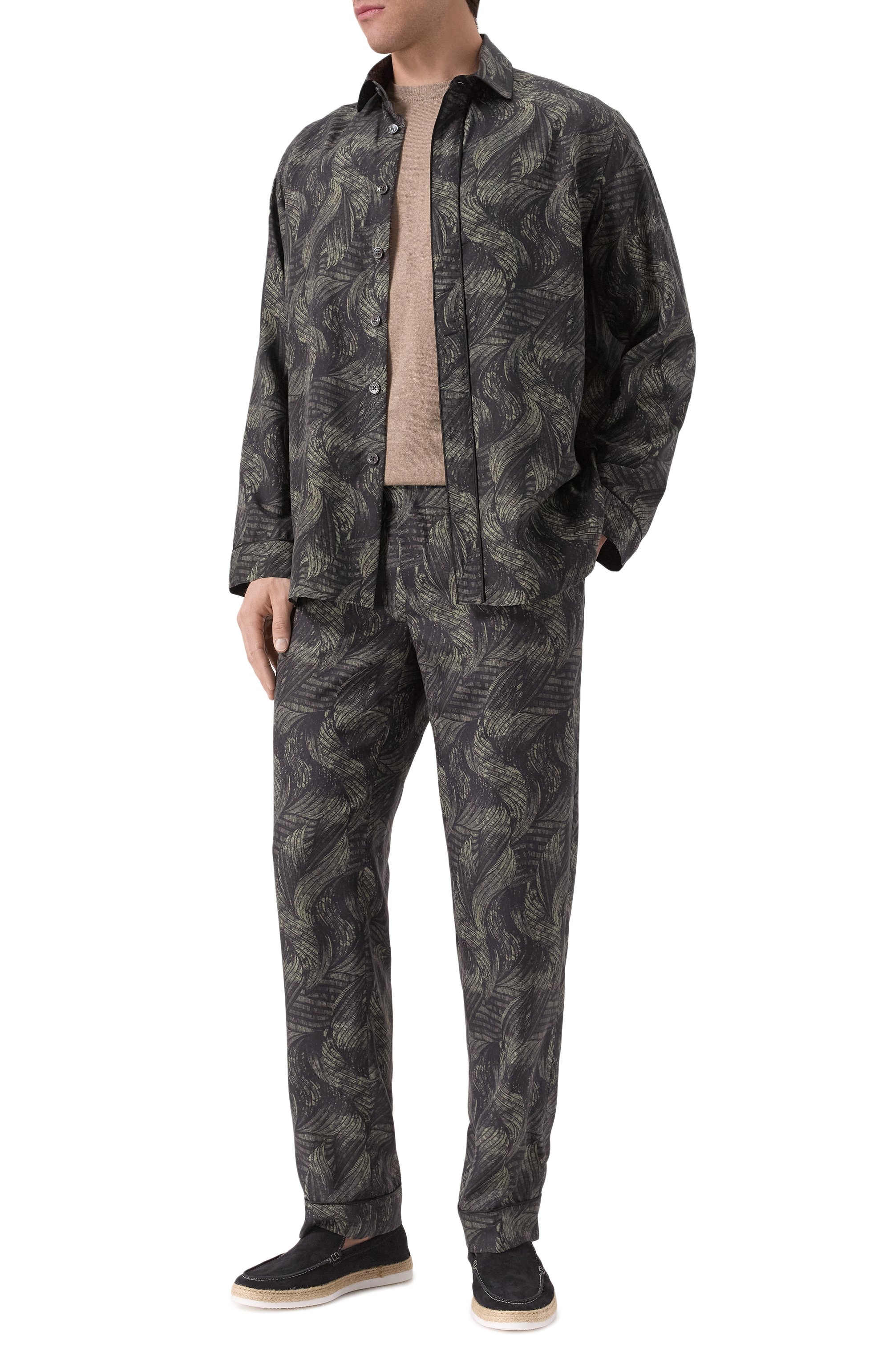 Джемпер изо льна и хлопка INLINUM бежевого цвета по цене 19250 руб., арт. S0FIA, фото 2 Джемпер изо льна и хлопка INLINUM, арт. S0FIA, фото 2