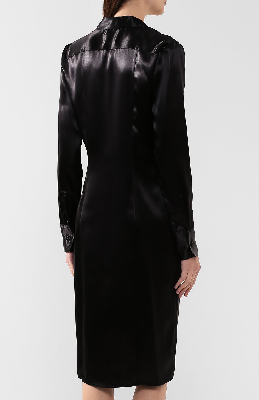 Атласное платье BOTTEGA VENETA, арт. 595299/VKD40, фото 4