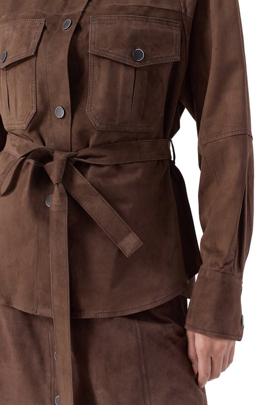 Замшевая рубашка Venera M. MYT-161 Коричневый  MYT-161 Фото 5